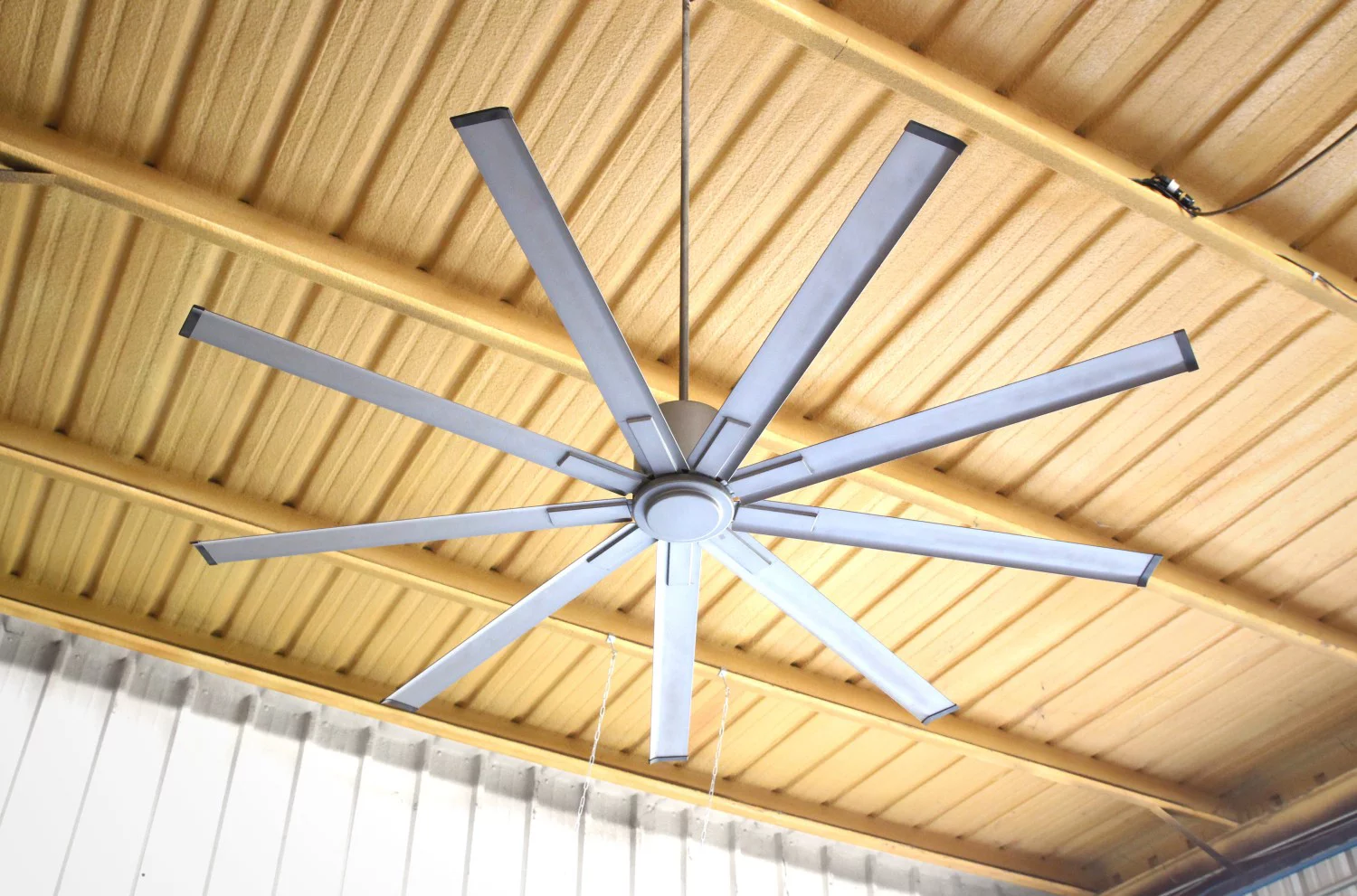 Maxx Air ICF96UPS 96" Industrial Ceiling Fan, High Powered High CFM Ceiling Fan w/ Remote