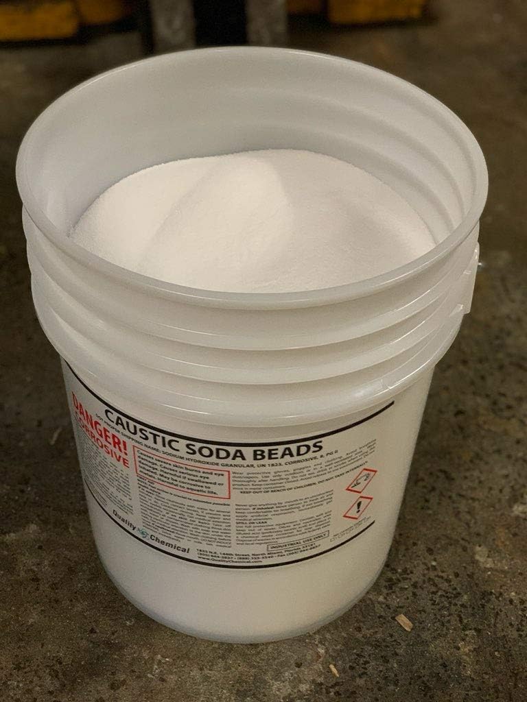 Sodium Hydroxide (Caustic Soda Beads) - 40 lb pail