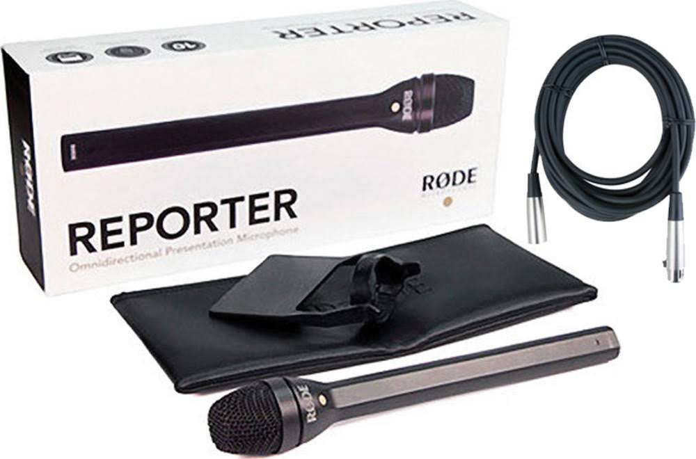 Rode Reporter Omnidirectional Dynamic Interview Microphone W 20 XLR Cable