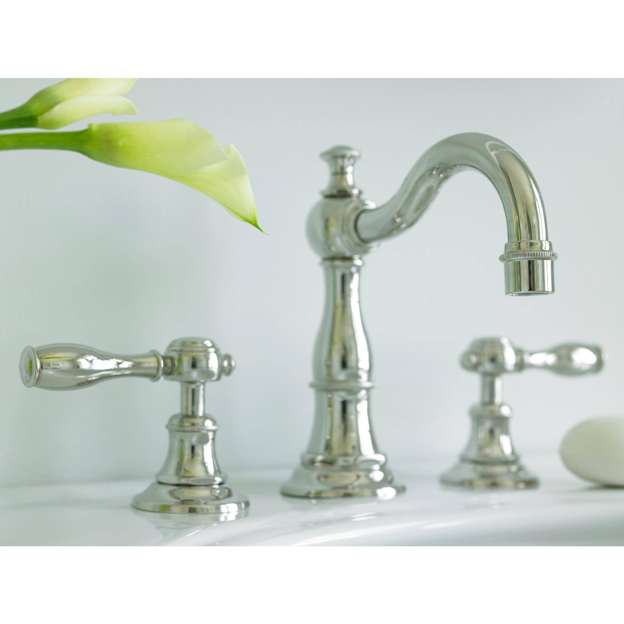 Newport Brass Victoria Widespread Lavatory Faucet Polished Chrome