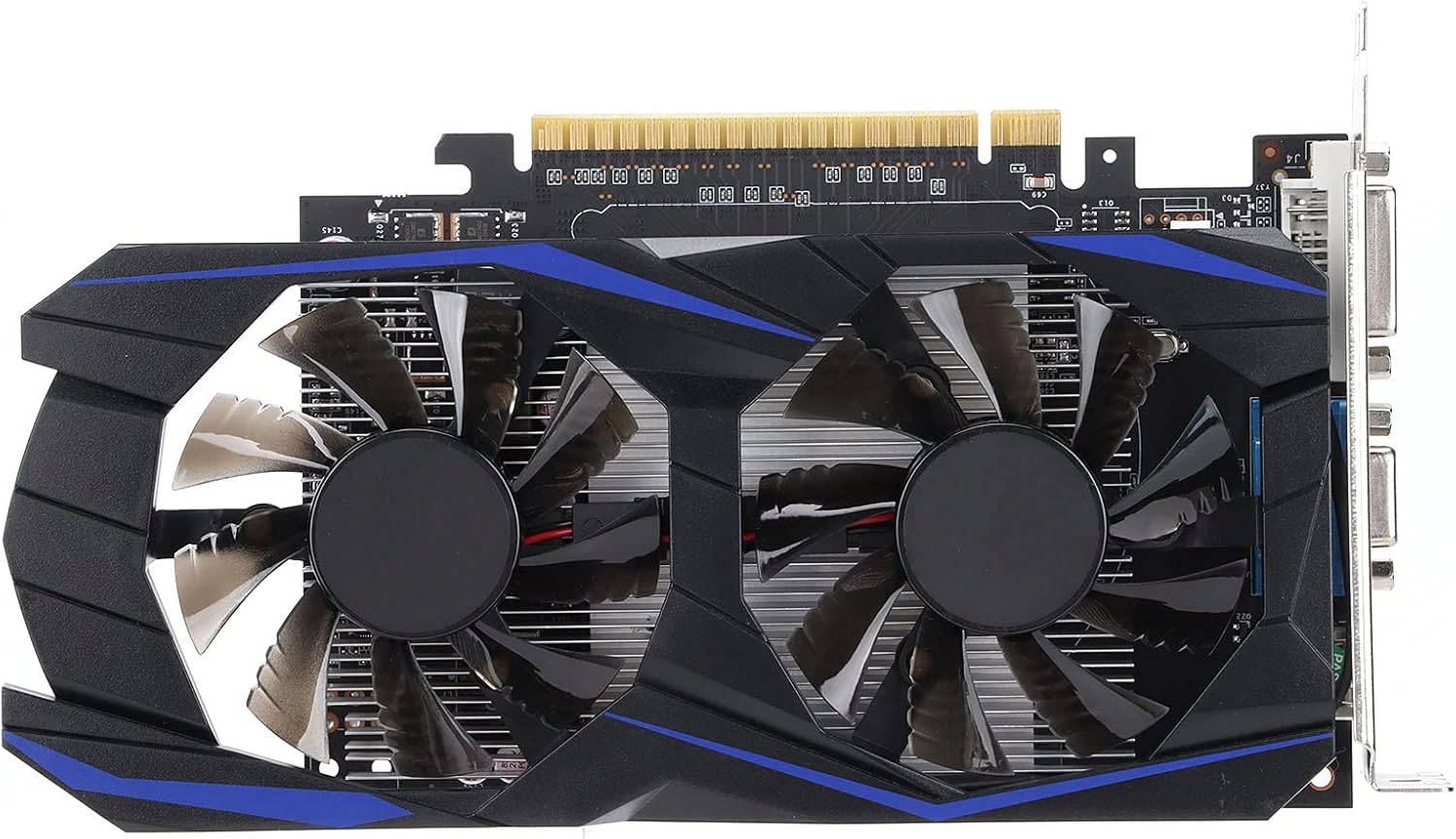 BTER Gaming Graphics Card, 128bit 4GB DDR5 900MHz Dual Fan Computer Graphics Card with Automatic Recognition