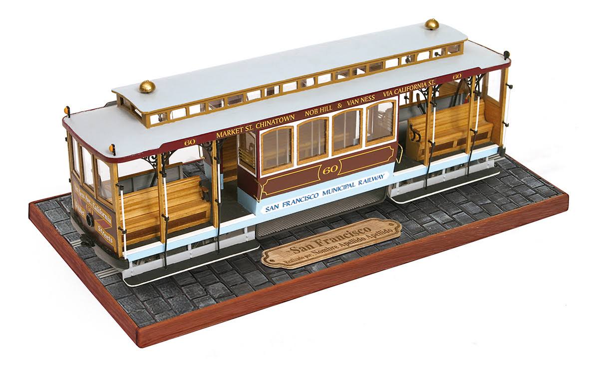 Occre San Francisco No.60 Cable Car (Street Car) Wooden Model Kit
