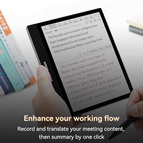Bigme B751C Color Ebook Reader 7 Inch E-Ink Paper Tablet for Notes Taking, Reading and Writing (Case and Stylus Included)