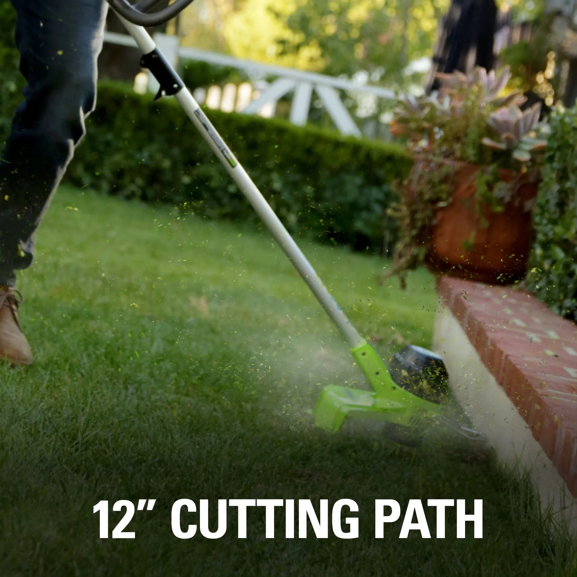 Greenworks 40V 12 String Trimmer with 2.0 Ah Battery & Charger 2101602