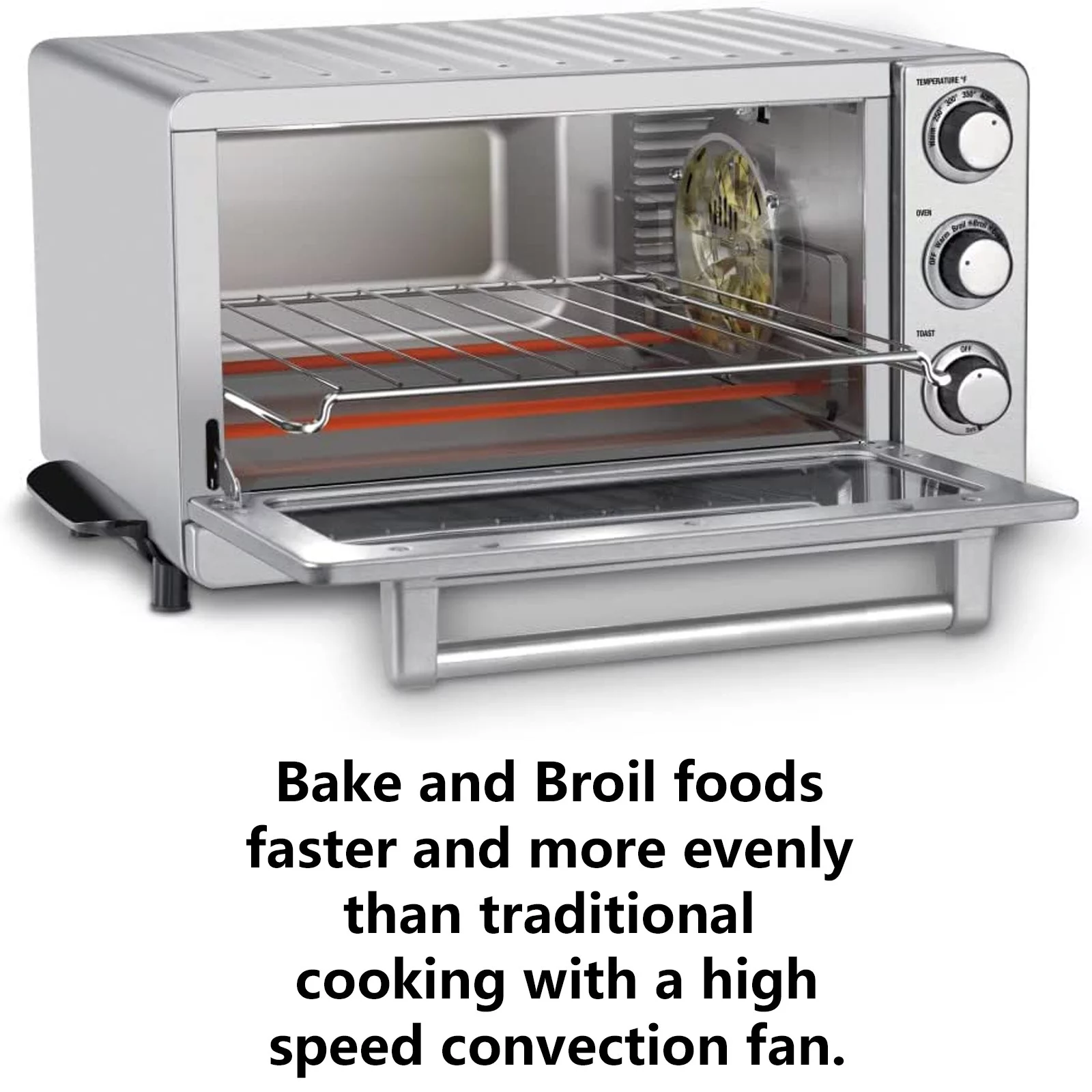 Convection Toaster Oven for Bake Broil & Toast (1800w)