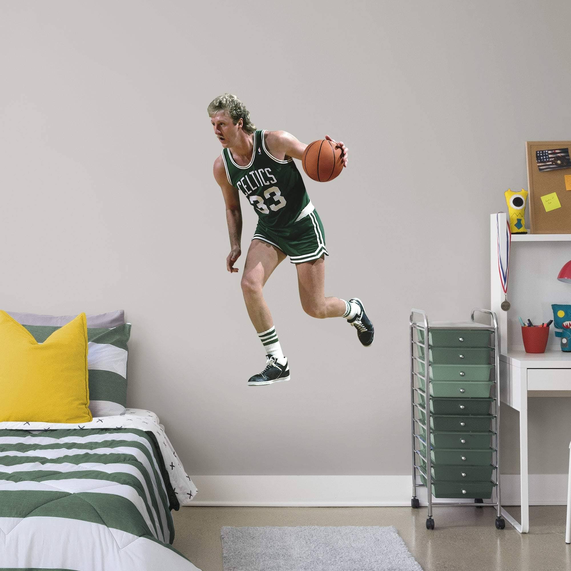 Fathead Larry Bird Boston Celtics Life Size Removable Wall Decal