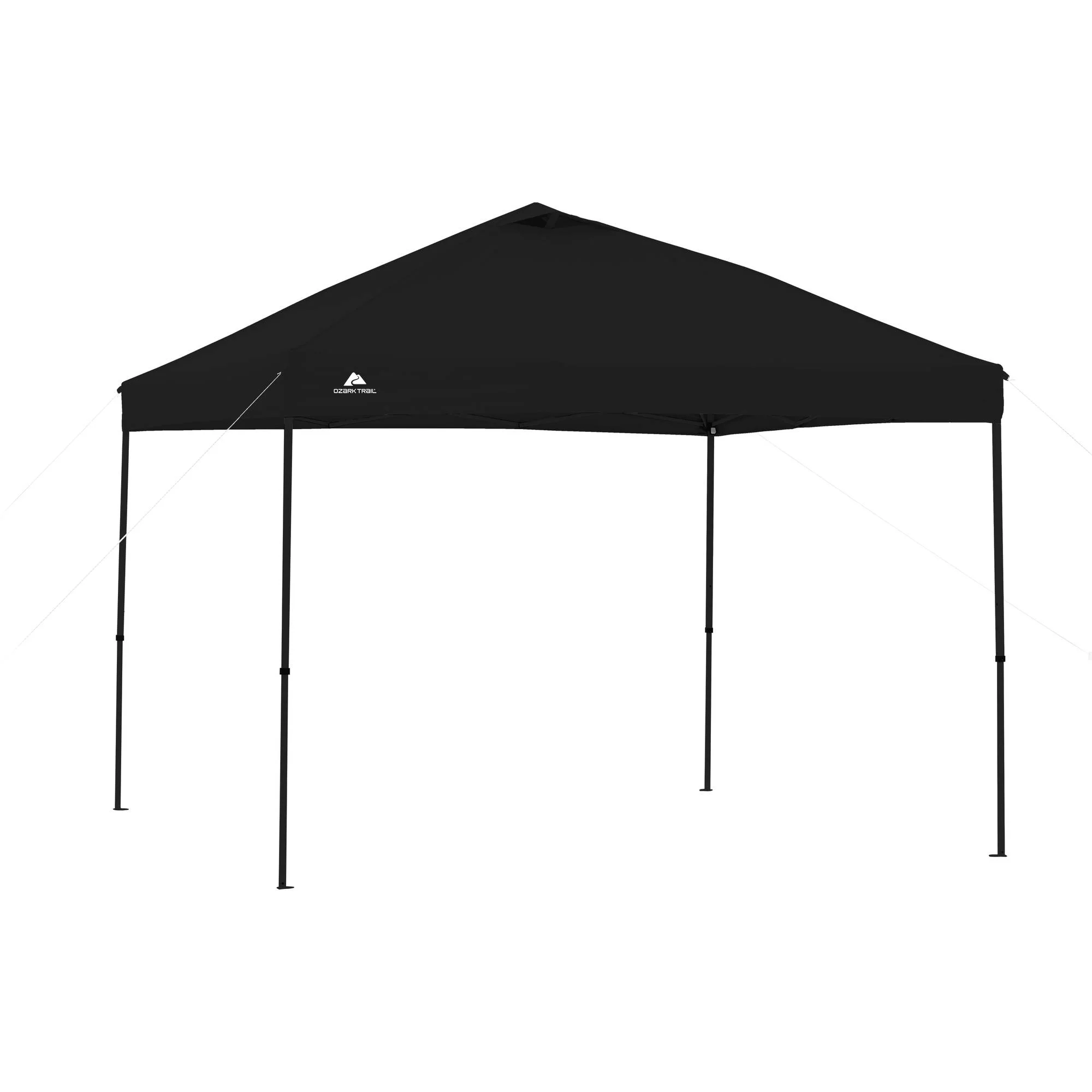 Ozark Trail Simple Push Straight Leg Instant Canopy, White, 10 ft x 10 ft