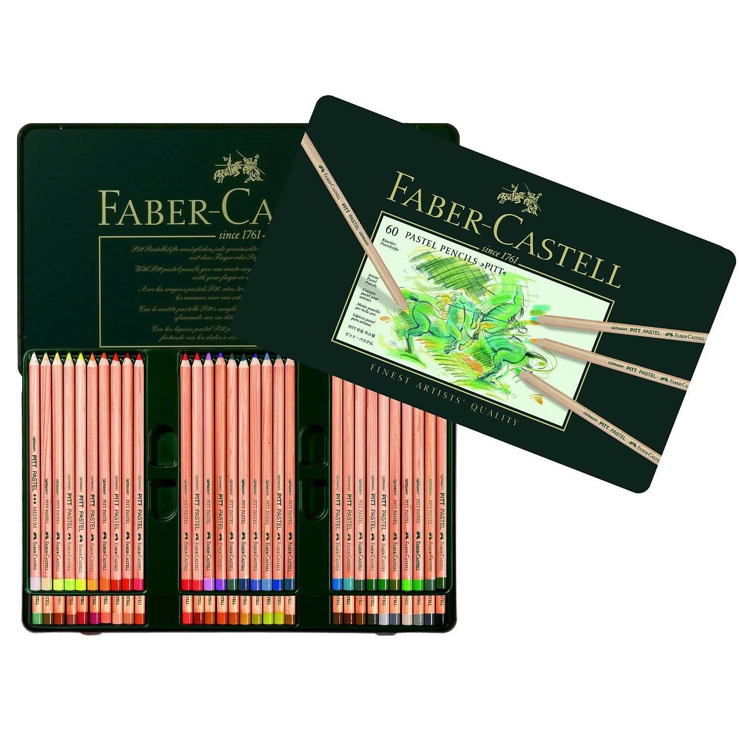 Faber Castell Pitt Pastel Pencil Set | Tin of 60