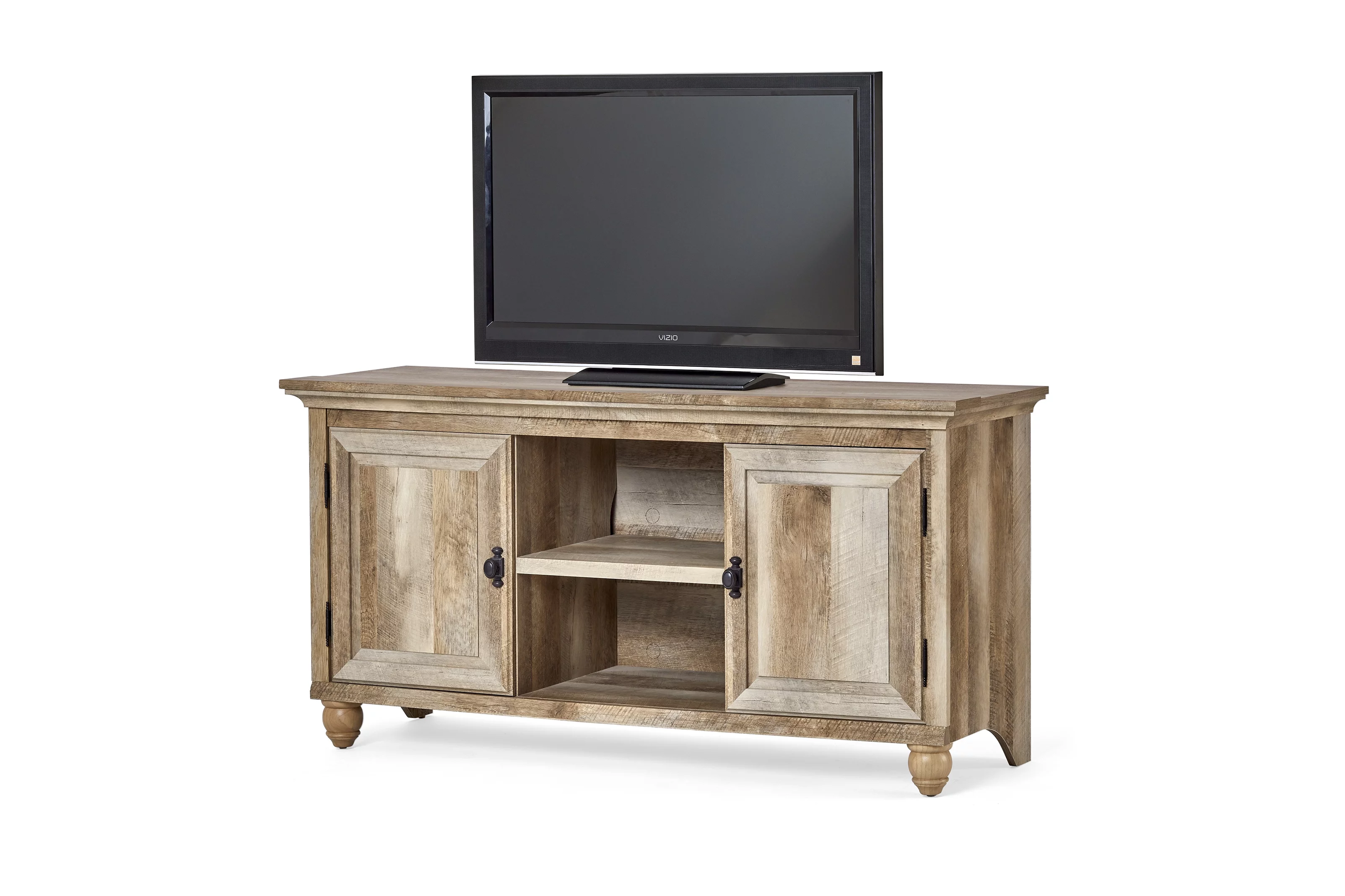 Better Homes & Gardens Crossmill TV Stand for TVs up to 65", Weathered Finish