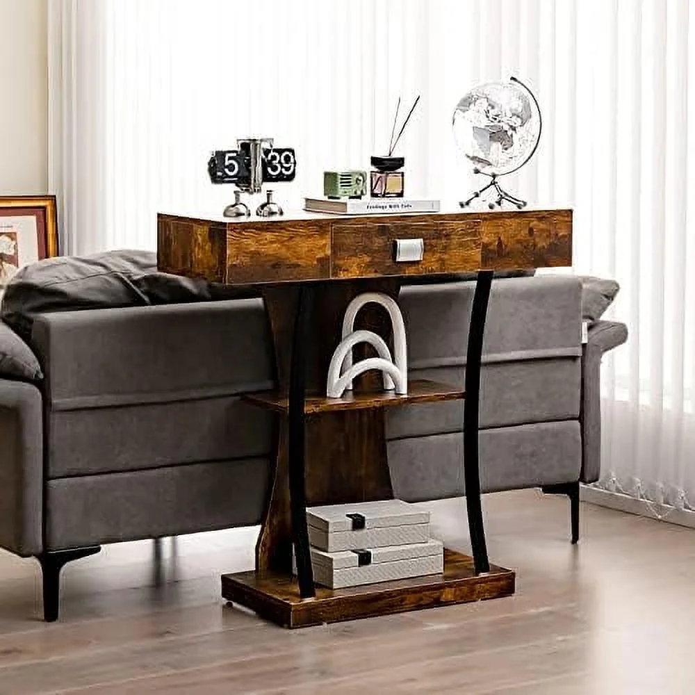 LNboomLife Console Table with  Drawer