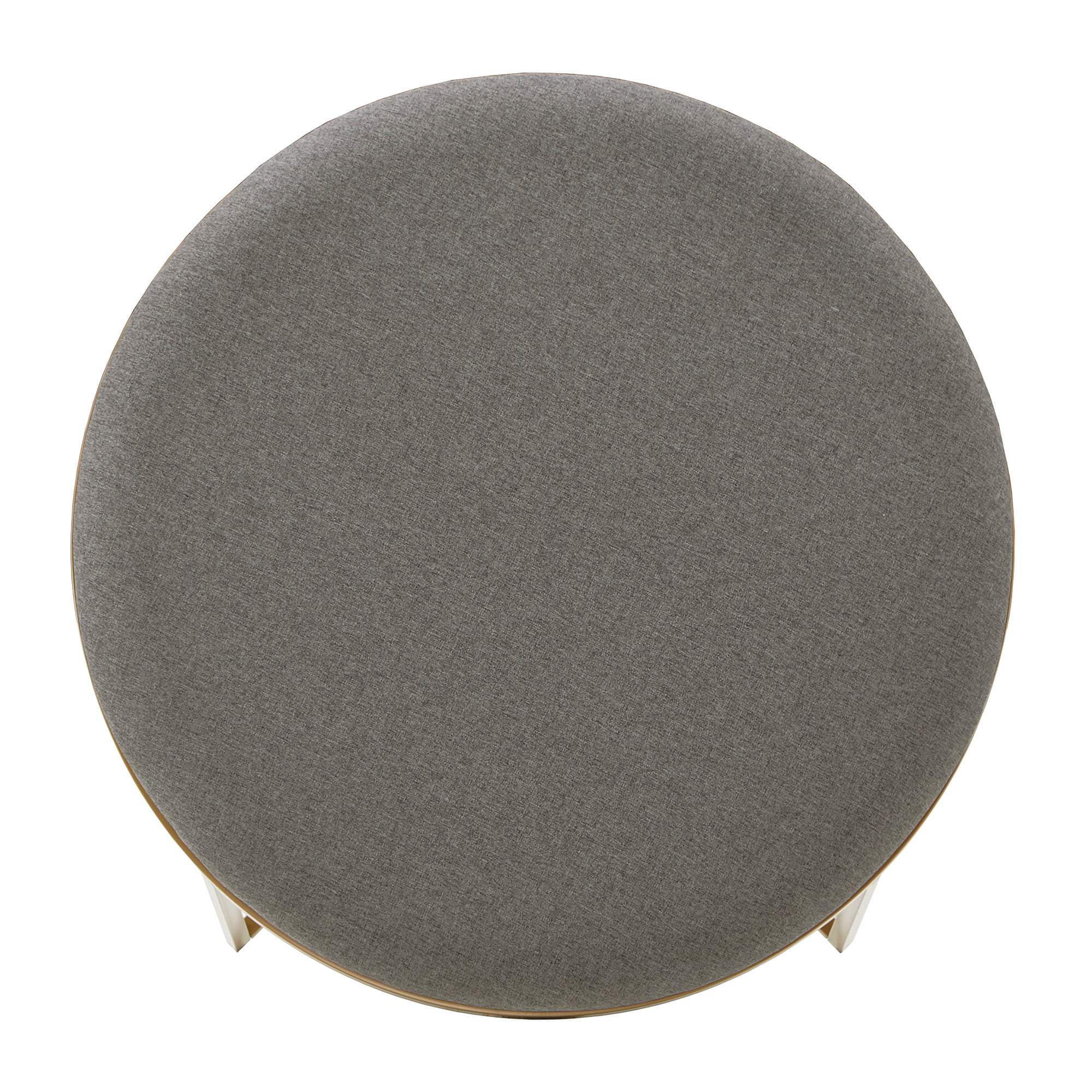 Weston Home Lilas Round Coffee Table with Nesting Stools, Grey/ Gold Finish