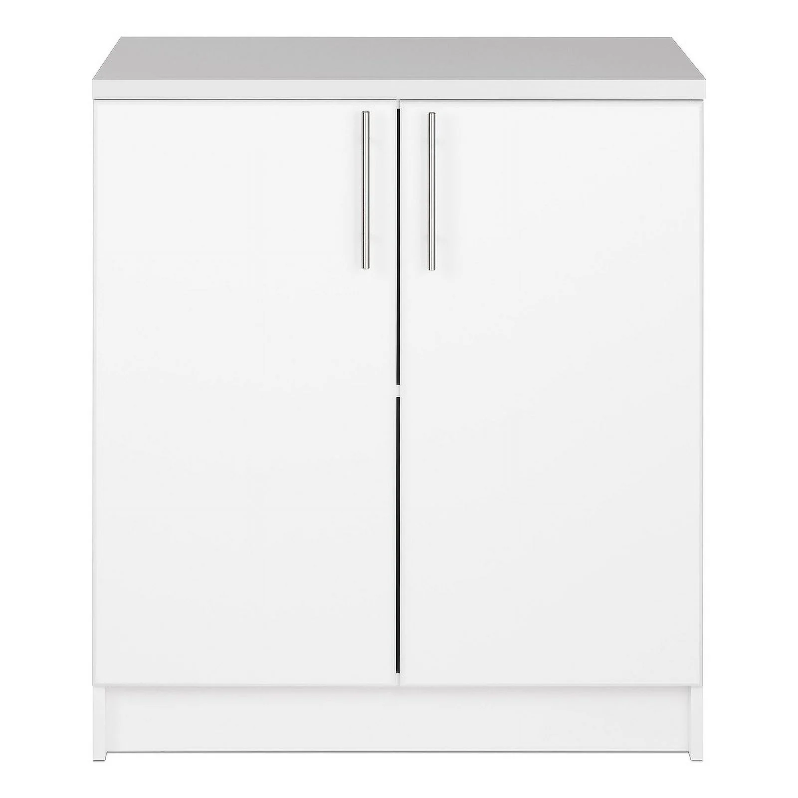 Pemberly Row White Engineered Wood Base Cabinet with Melamine Countertop