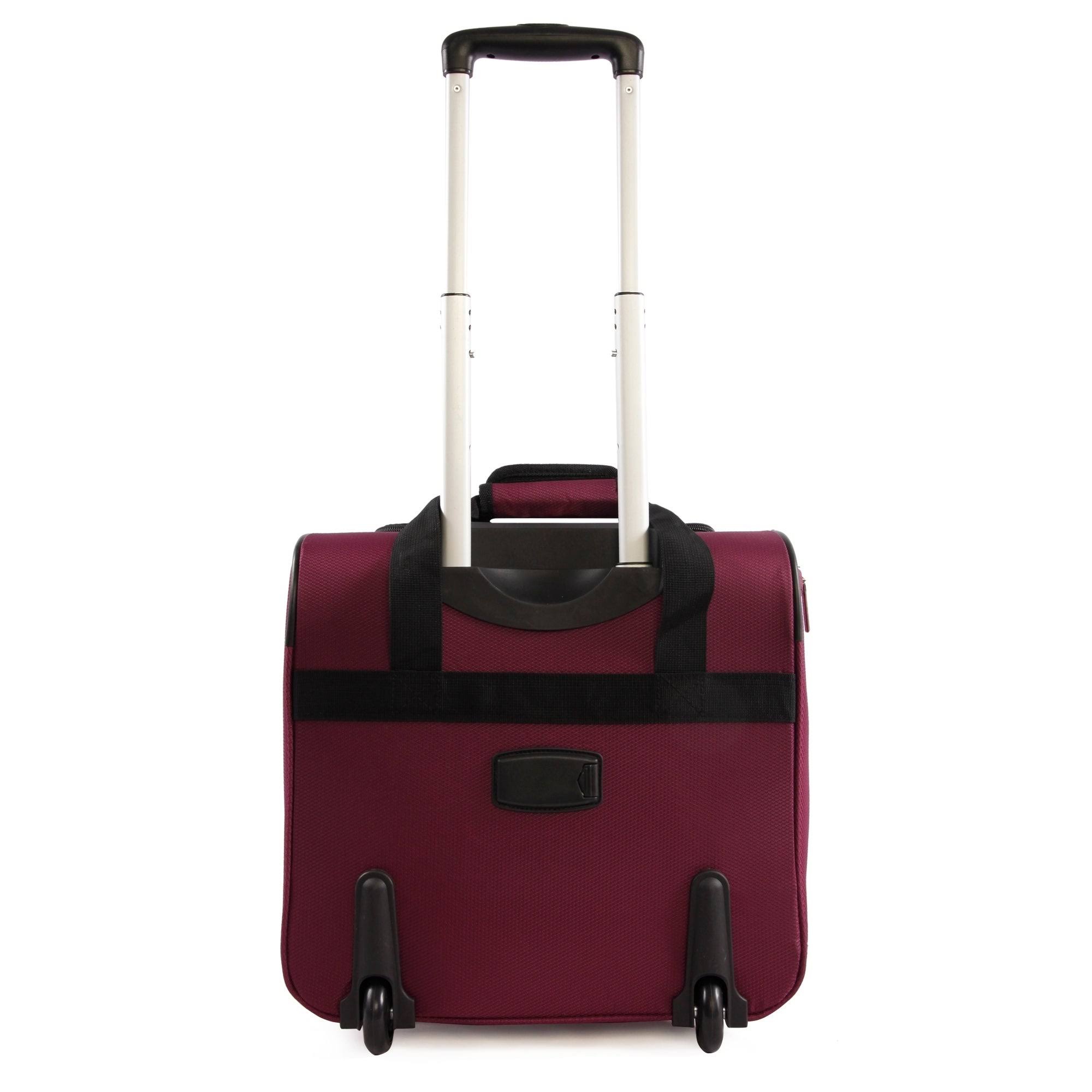Pacific Coast Red Underseat Rolling Tote Carry on