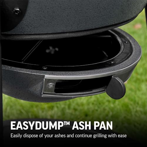 Char-Griller® AKORN® Kamado Charcoal Grill and Smoker with Cast Iron Grates, Warming Rack and Locking Lid with 445 Cooking Square Inches in Graphite