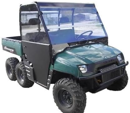 02-08 Polaris Ranger 800,700 Clear Folding Windshield.1/4 Thick Polycarbonate!