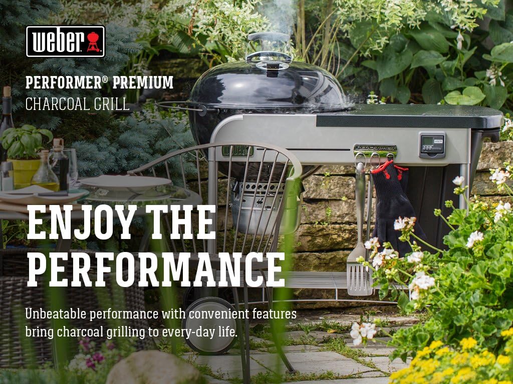 Weber Performer Premium Charcoal Grill, 22-Inch, Black