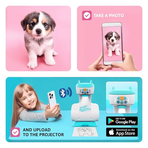 Flycatcher Smart Sketcher 2.0 Projector, Drawing and Tracing Projector for Kids, Educational Arts & Crafts Toy