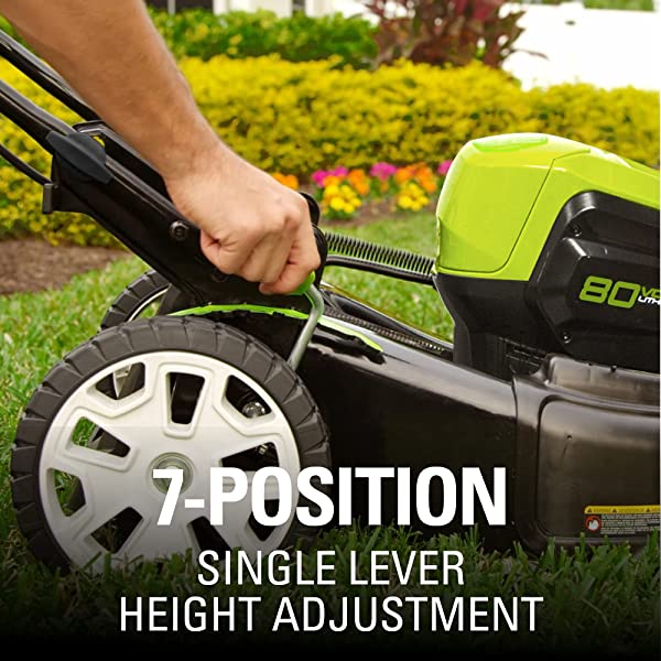 Greenworks Pro 80V 21 inch Cordless Push Lawn Mower, Includes Two 2Ah Batteries and Charger, GLM801601 (2) 2Ah Batteries Push
