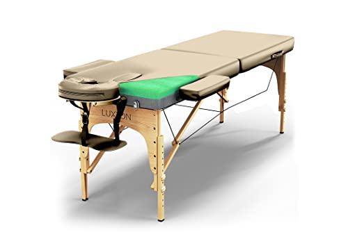 Luxton Home Premium Foam Massage Table Portable Foldable Massage Bed Height Adjustable