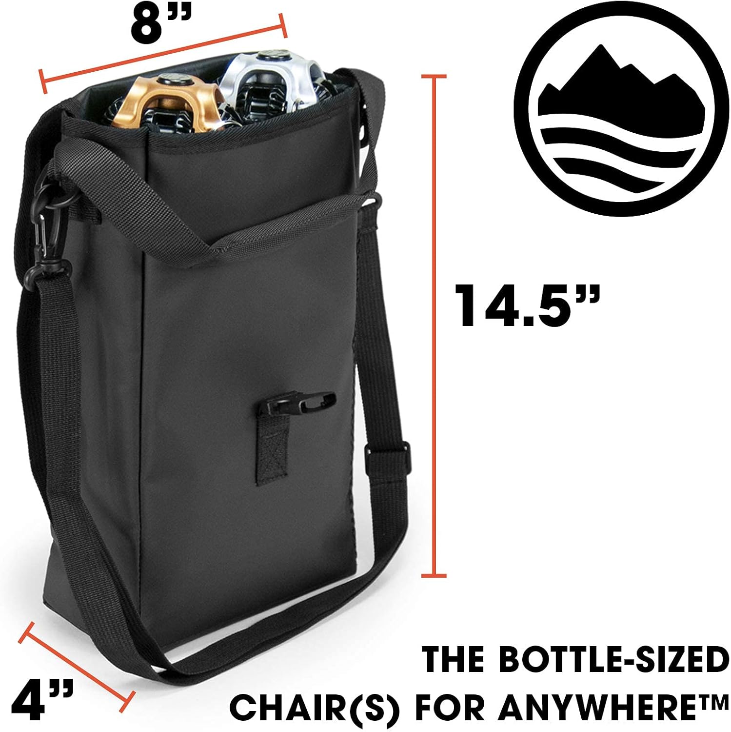 2 Chair Bag for Cliq Camping Chairs - Carry Bag for Cliq Folding Chairs and Beach Chairs (1 Bag)