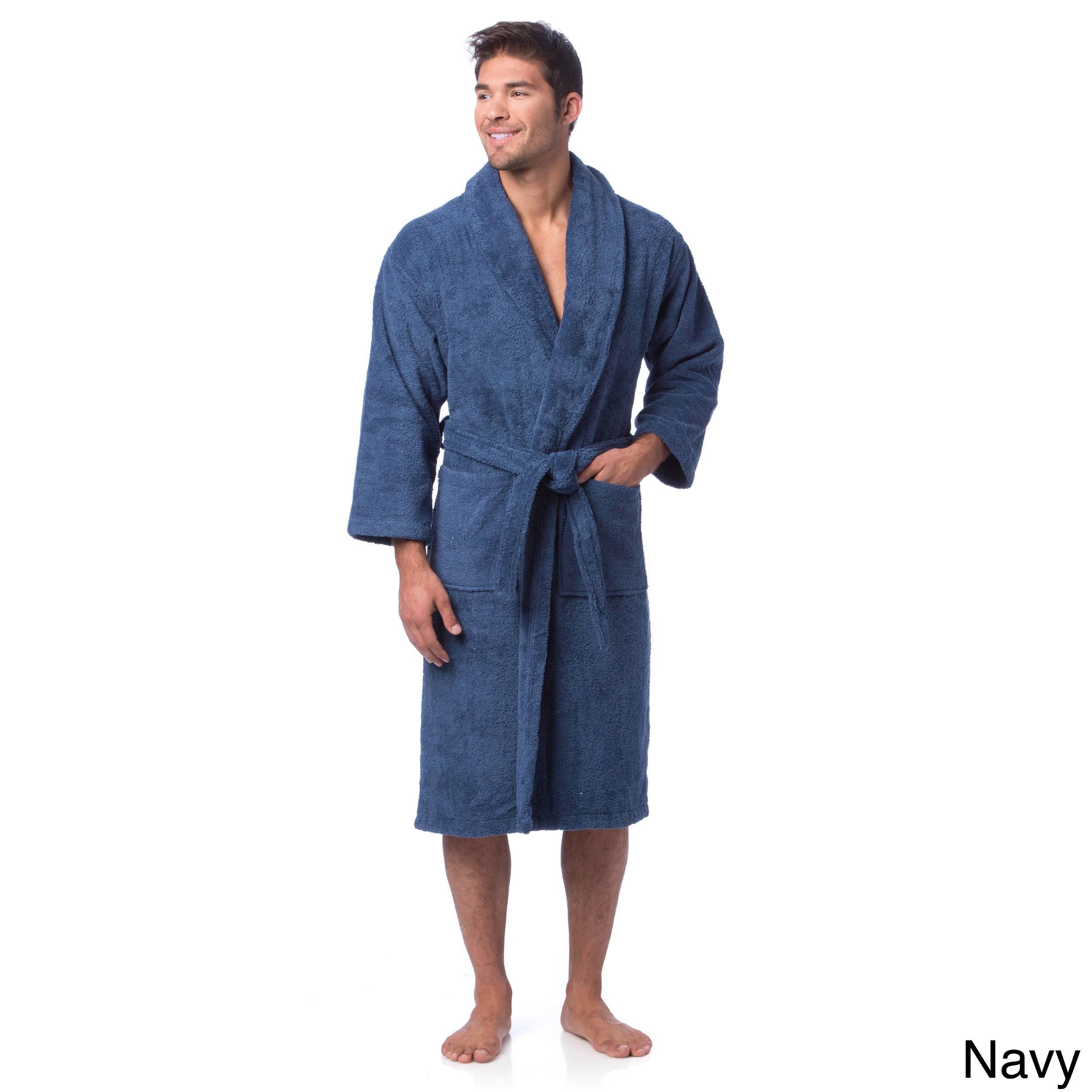 Salbakos Large Turkish Cotton Terry Bathrobe in Beige