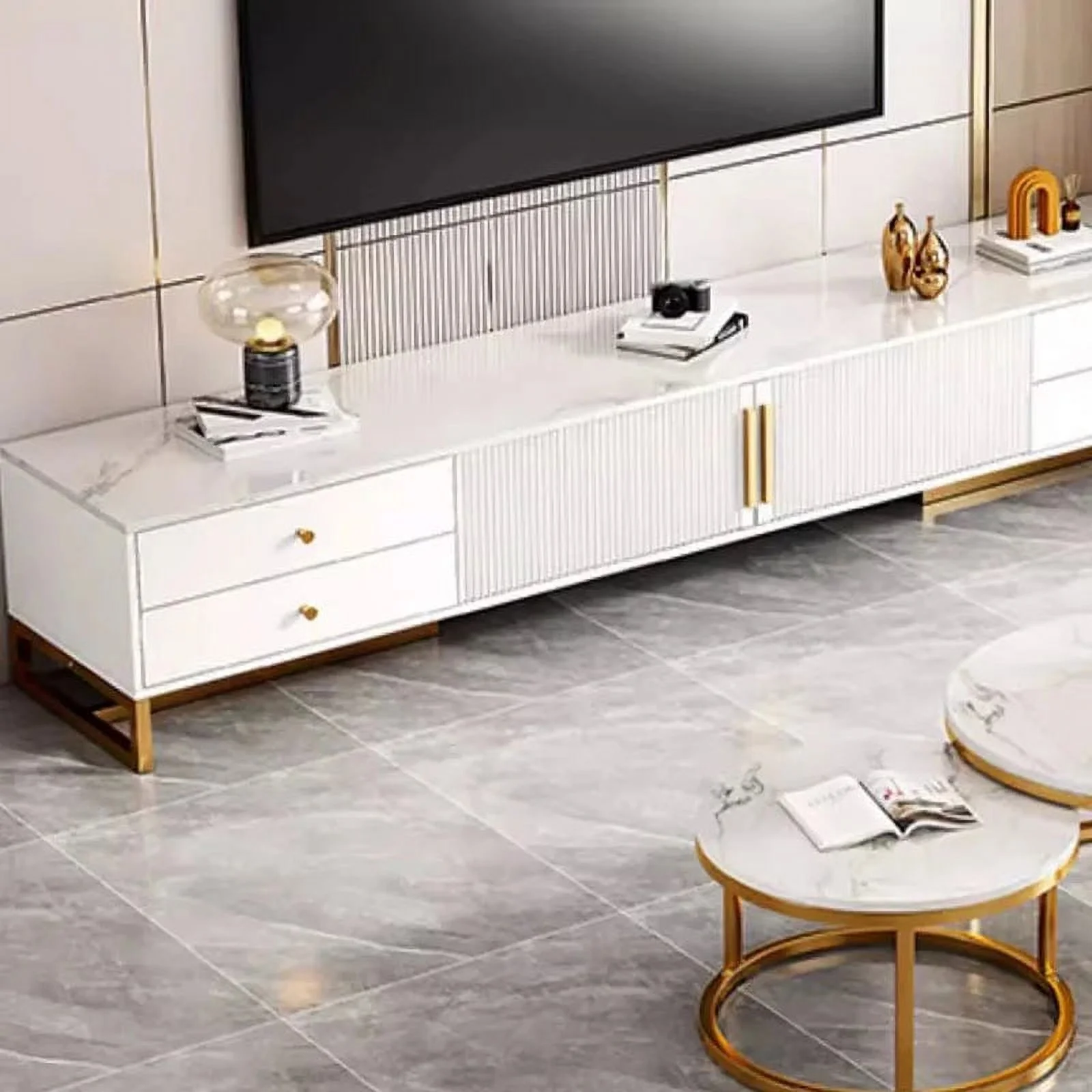 Drawer Storage Tv Stand Cabinet Living Room Wood Modern Tv Stand Cabinet Luxury Unique Mueble Para Tv Garden Furniture Sets