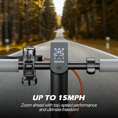 MEGAWHEELS Electric Scooter for Adults, 14/19/28 Miles Long Range,15.5/20 Mph Top Speed, Front Dual Supsension Electric Scooter with Cruise Control