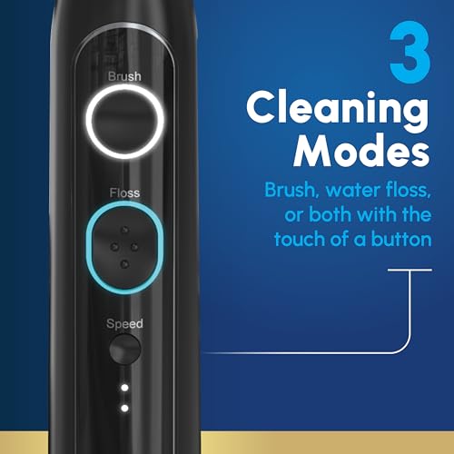 Waterpik Sonic-Fusion 2.0 Professional Flossing Electric Toothbrush with Water Flosser Combo In One, White SF-04, Packaging May Vary
