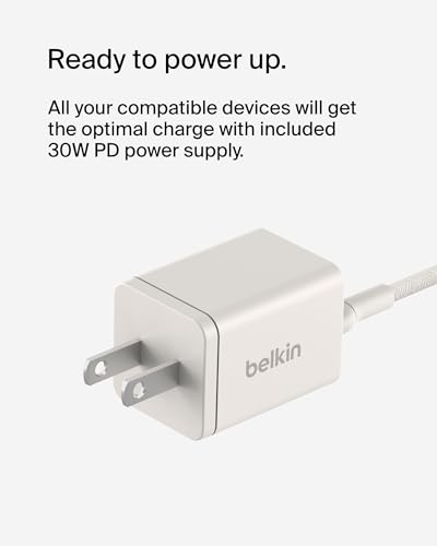 Belkin 2-in-1 MagSafe Wireless Charging Dock 15W Fast Charge iPhone Charger Compatible with iPhone 16, 15, 14, and 13 Series, AirPods