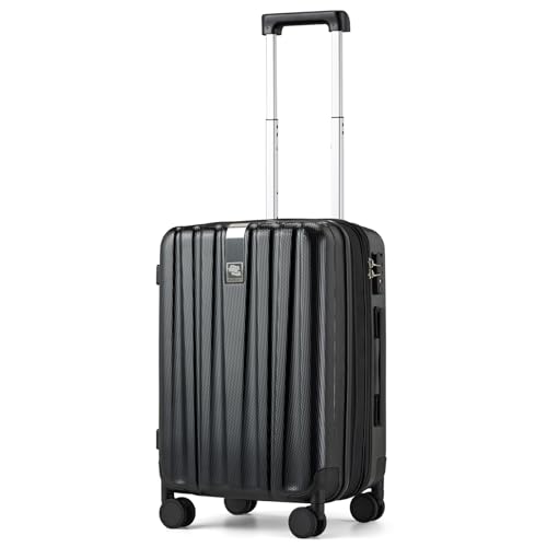 Hanke 29 Inch Luggage Suitcases With Spinner Wheels Lightweight PC hardside Rolling Suitcase With Travel Lock, Checked-Large 29-Inch(Blackish Green)