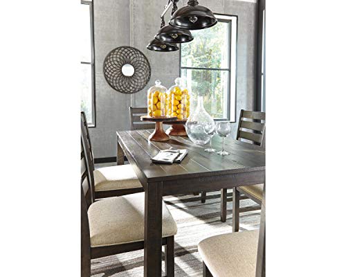 Signature Design by Ashley Caitbrook Rustic 7 Piece Dining Set, Include Table and 6 Chairs, Gray