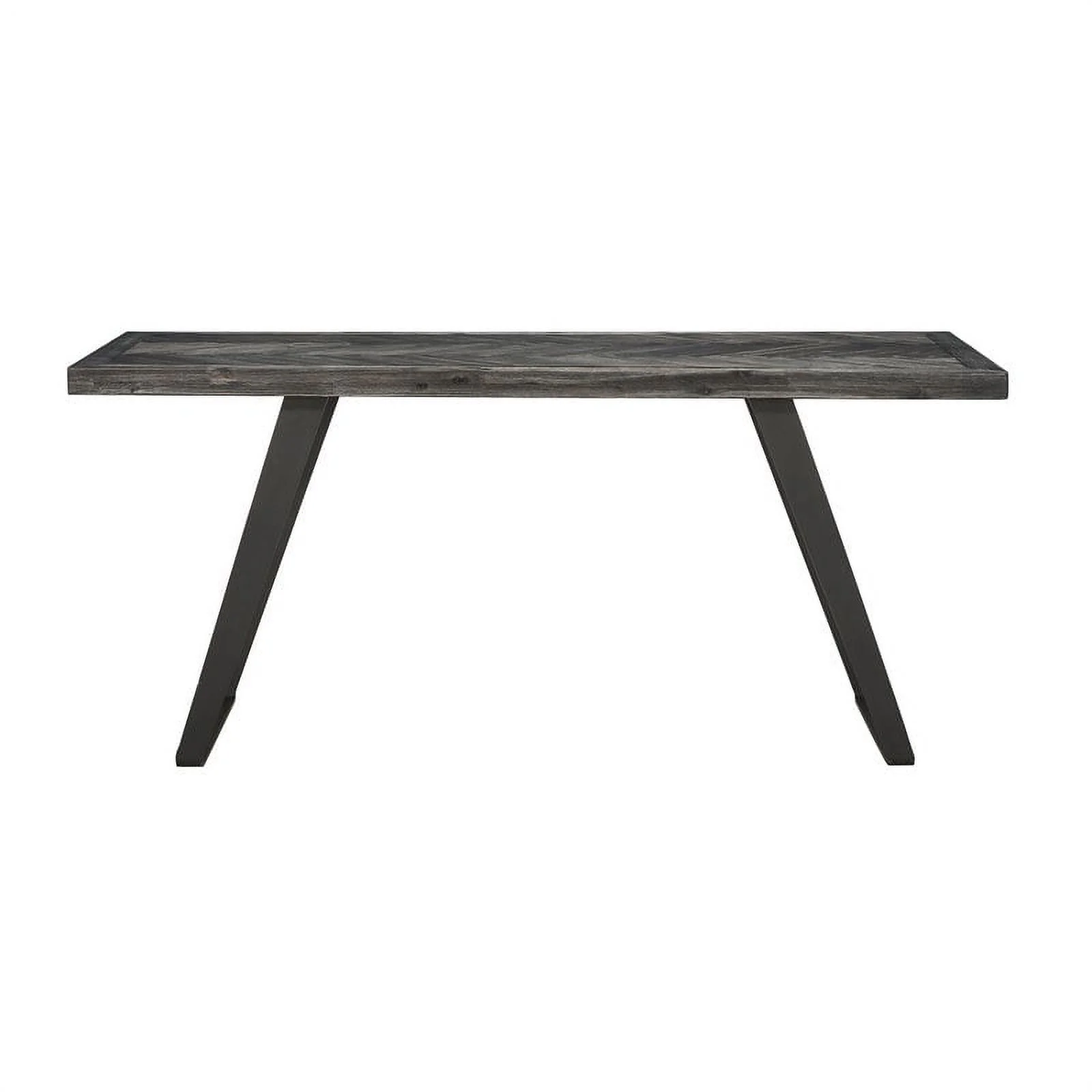 Pemberly Row Aspen Court Wood Herringbone Counter Height Dining Table