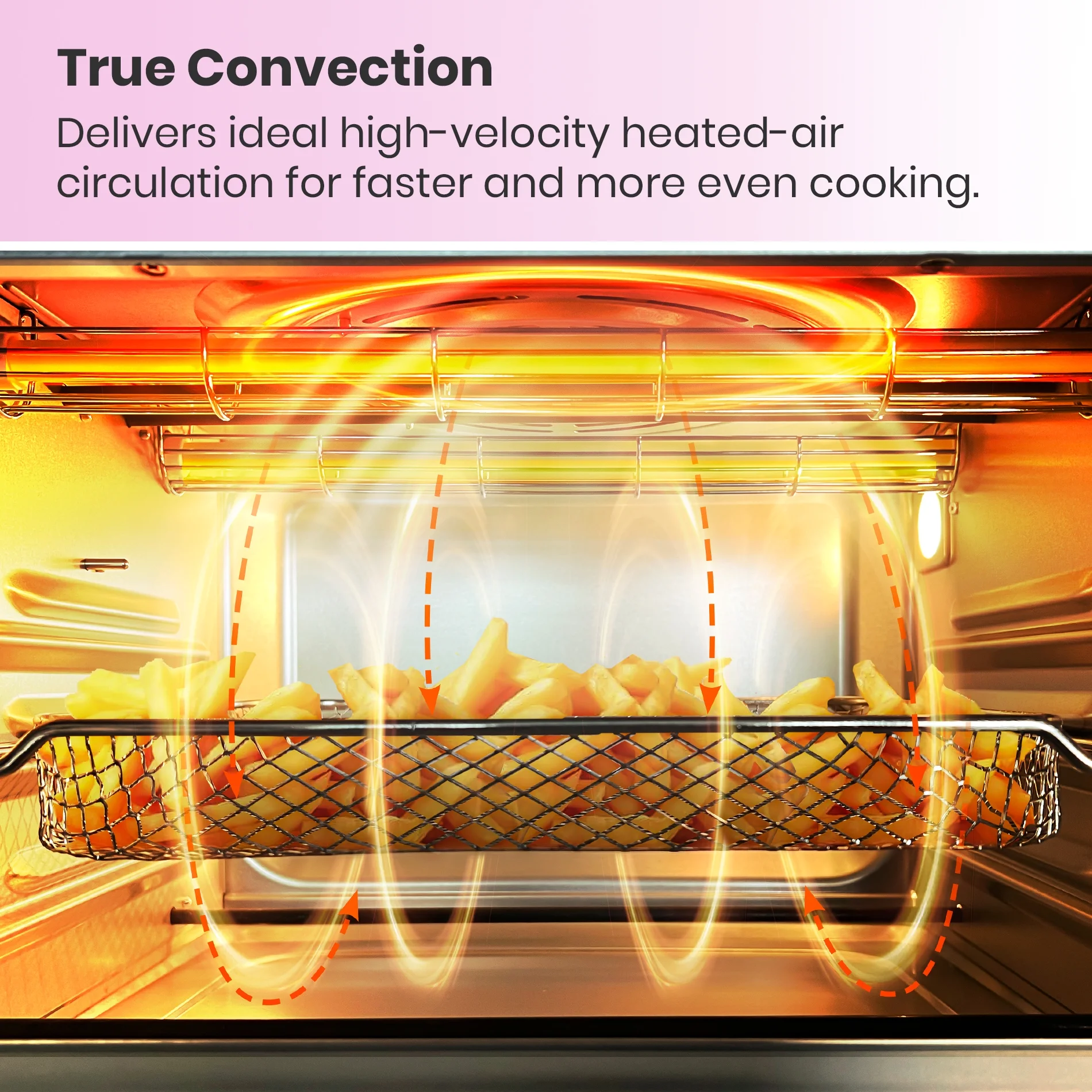 VAL CUCINA Retro Style Infrared Heating Air Fryer Toaster Oven, Extra Large Countertop Convection Oven 10-in-1 Combo, 6-Slice Toast