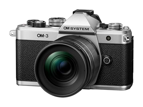 OM System Om-3 Mirrorless Micro Four Thirds Lens System Camera with Backside-Illuminated Stacked Live MOS Sensor and Built-in 5-Axis Sensor-Shift