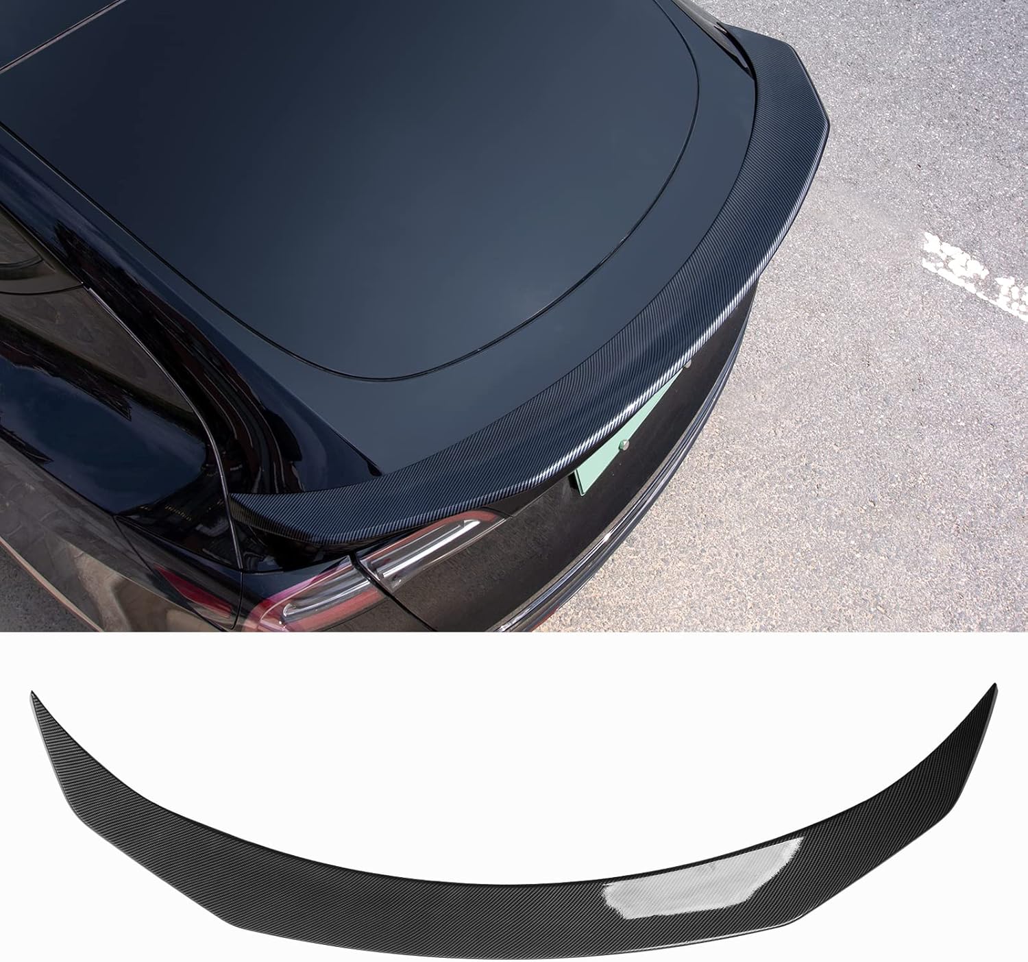 xipex Fit 2020 2021 2022 Tesla Model Y Spoiler Wing Performance Rear Trunk Lip Tail Car Styling Kits for Tesla Model Y Accessories (Matte Black)