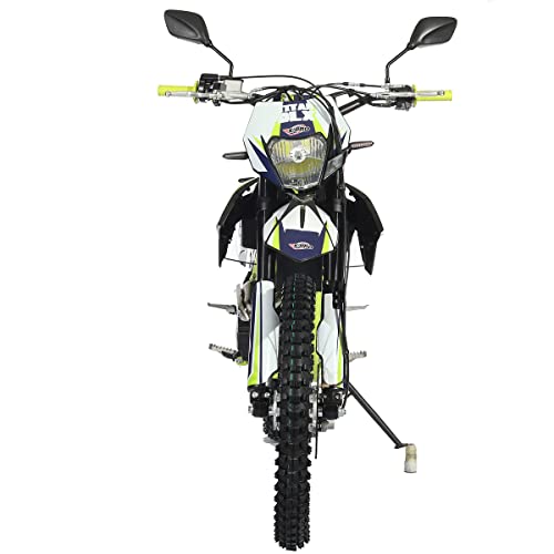 X-PRO Titan DLX 250cc Gas Dirt Bike Pit Bike Adult Bike,Big 21"/18" Wheels, Zongshen Engine! (Green)