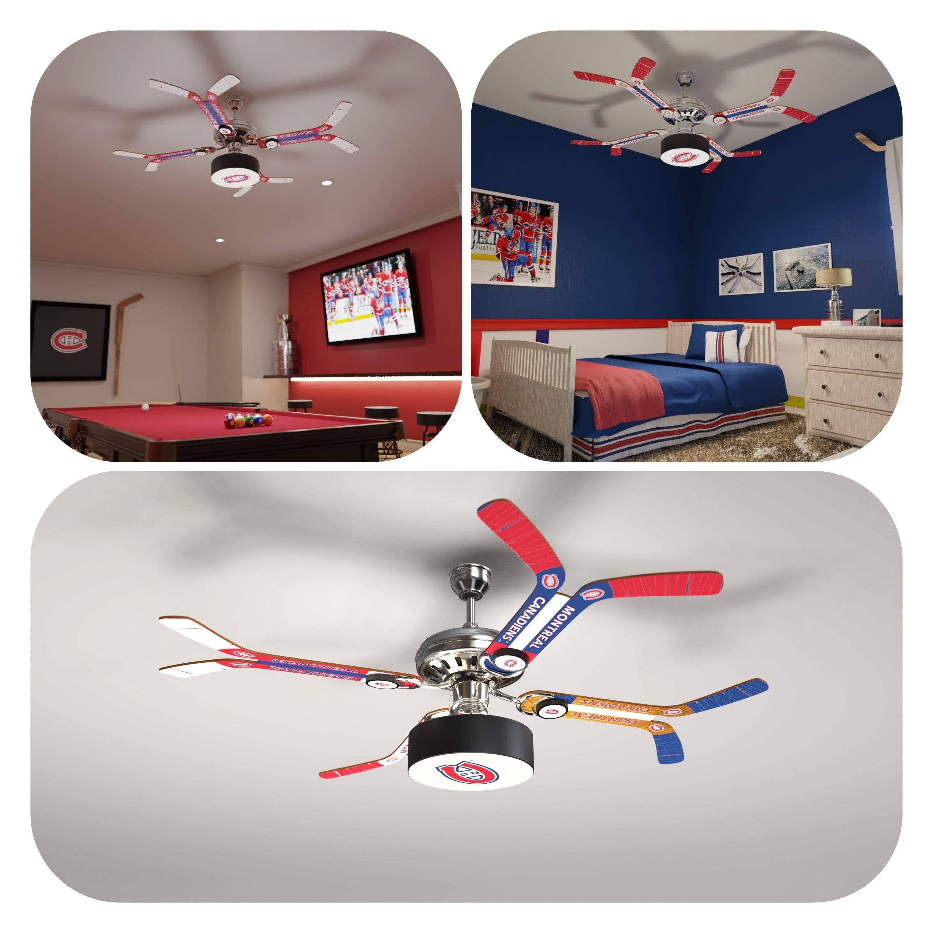 Montreal Canadiens NHL Hockey Ceiling Fan Hockey / Home / Puck 4141181
