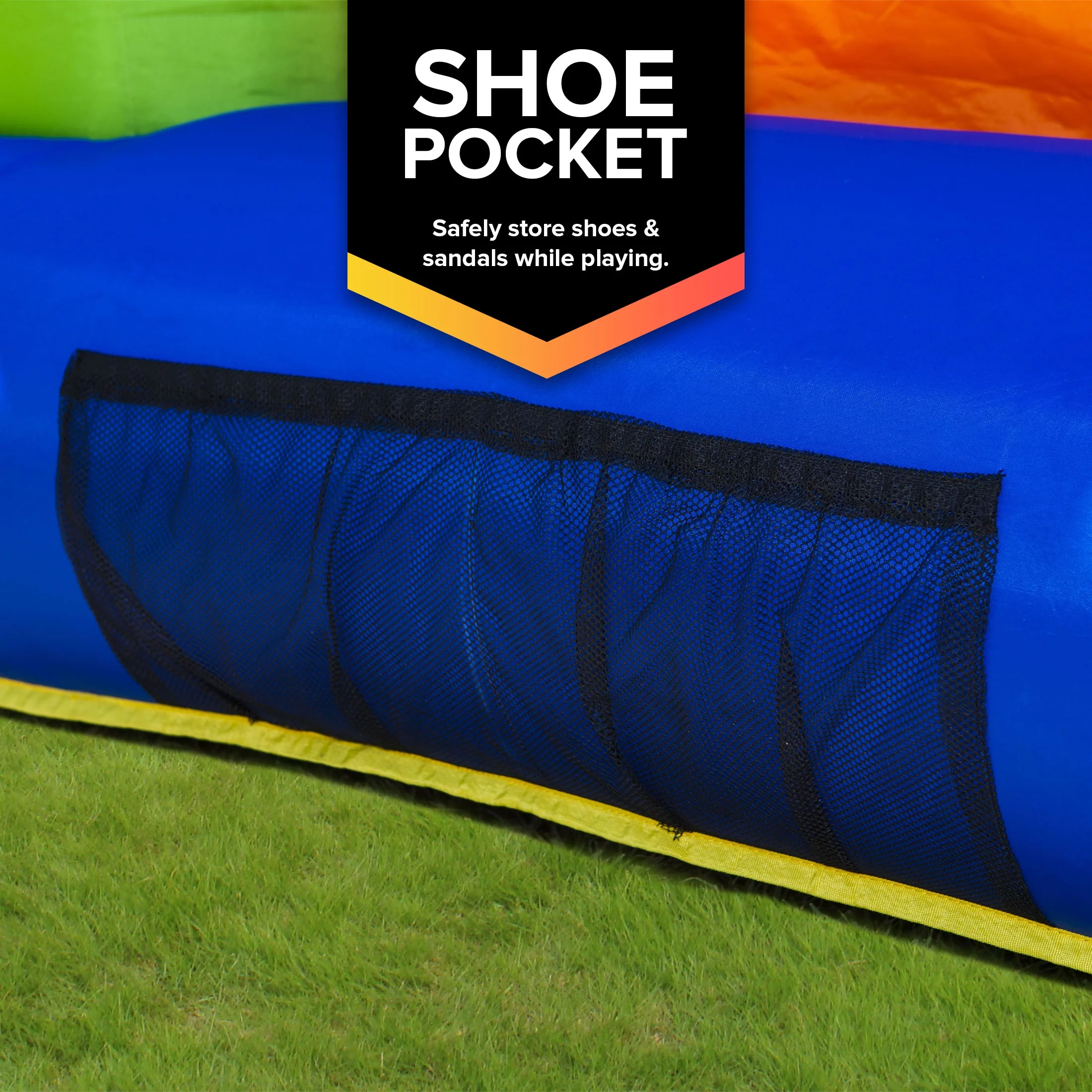 Sportspower My First Jump 'n Play, 12 feet Inflatable Bounce House with Lifetime Warranty on Heavy Duty Blower
