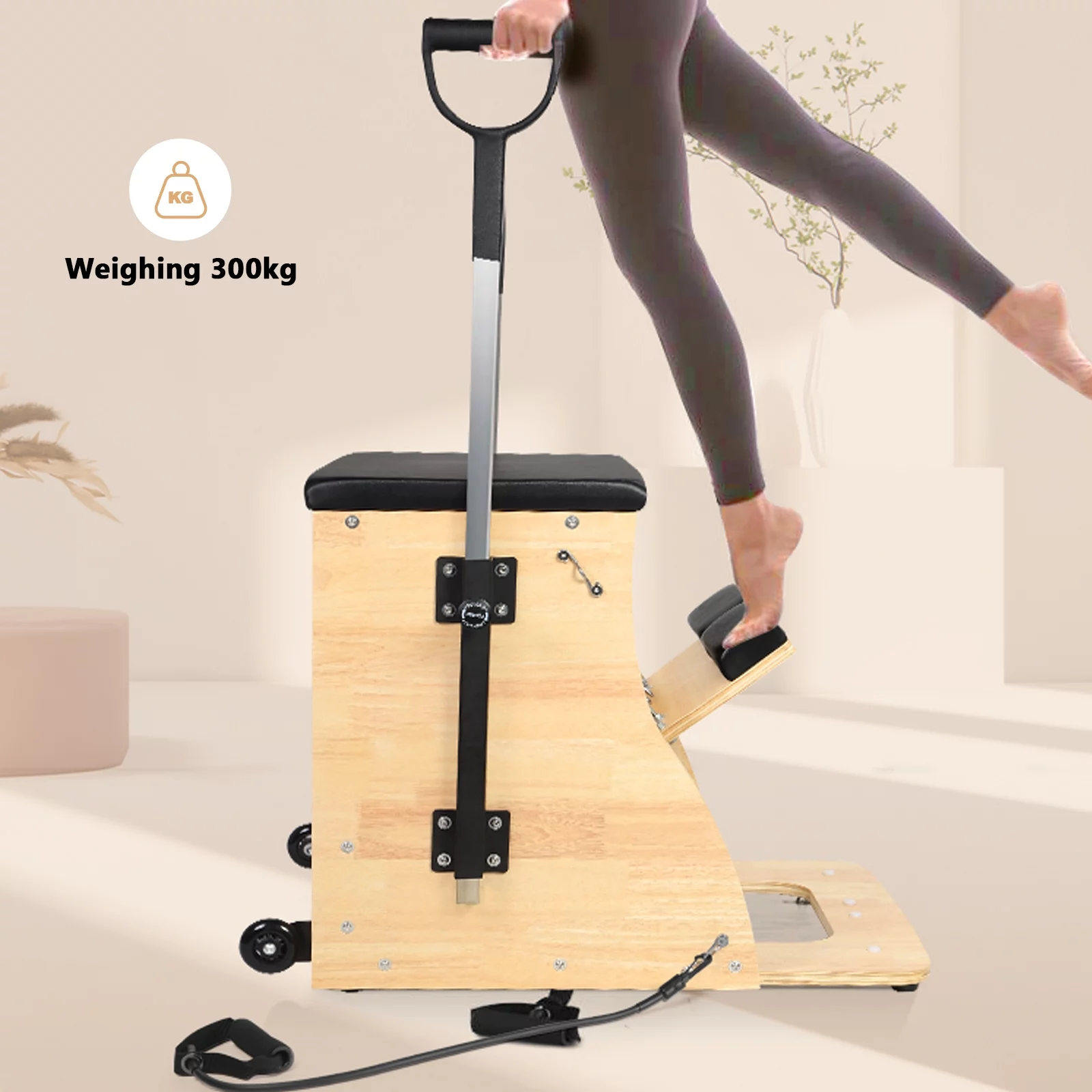 Pilates Chair, Pilates Reformer Machine for Home, Stability Pilates Pro Chair Equipment, Yoga Pilates Fitness Trainer - Radiant Selections