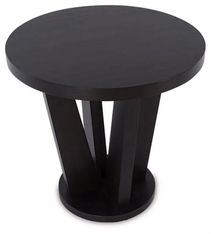 Signature Design by Ashley Contemporary Chasinfield End Table  Dark Brown