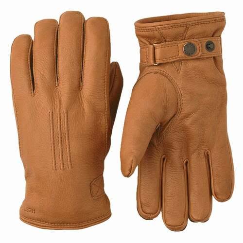 Hestra Deerskin Lambsfur Lined Glove - Men&s Dark Brown 11