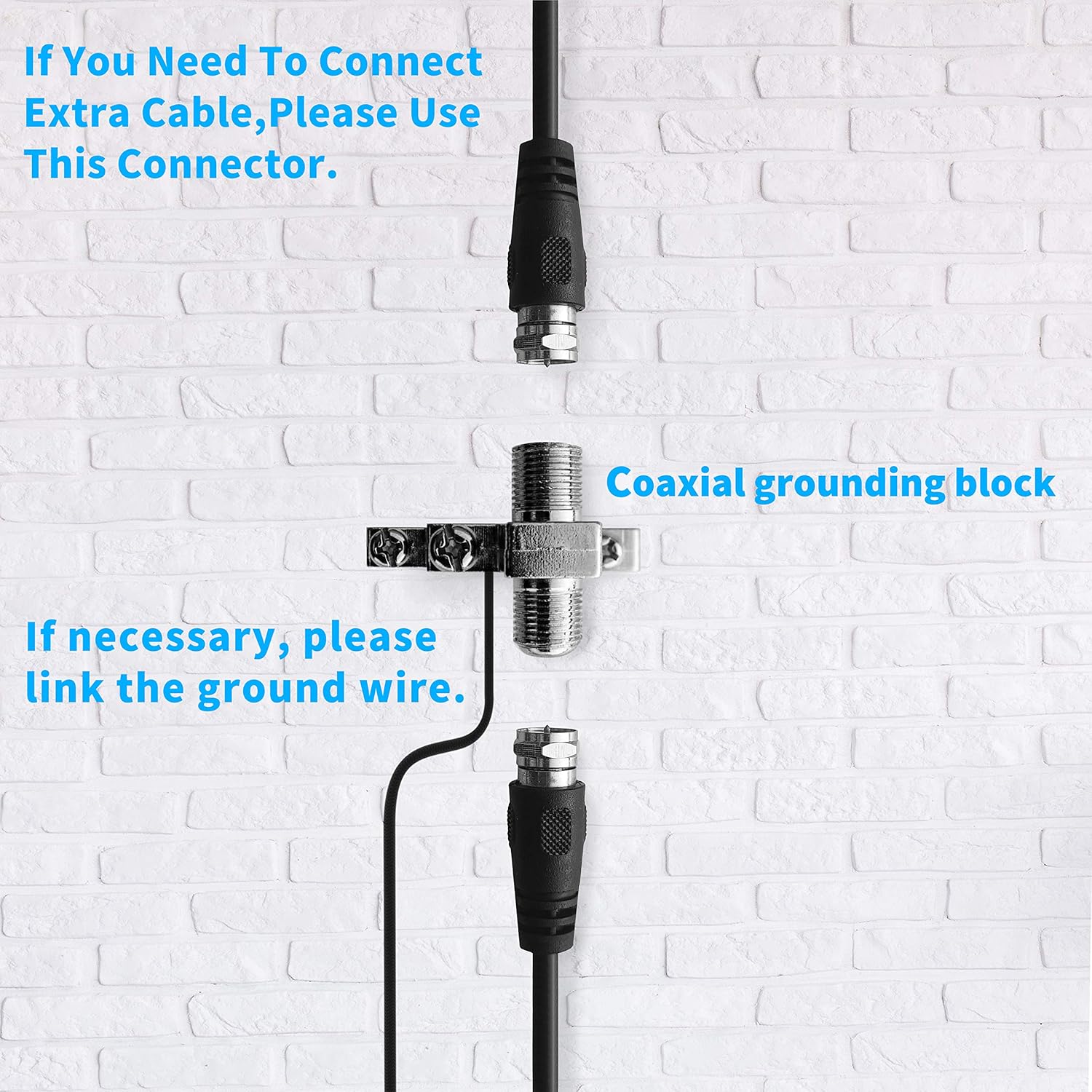 Updated!150 Miles-Amplified Outdoor TV Antenna-4K/1080p High Reception+60FT RG6 Cable-360°Strong Motor Rotation Wireless Remote- Snap On