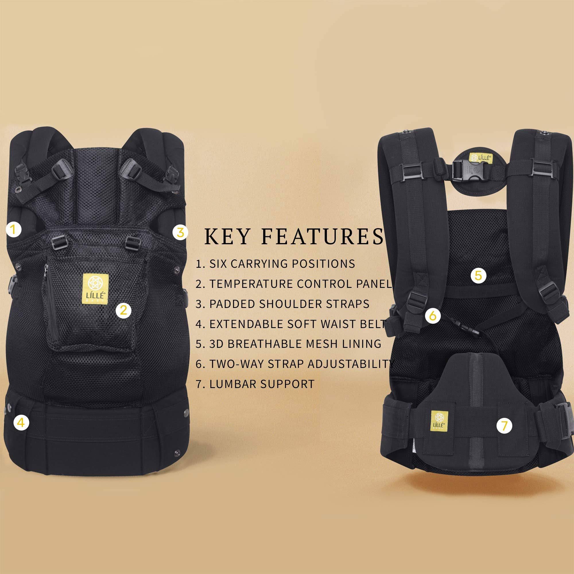 Lillebaby Baby Carrier - Complete Airflow, Black