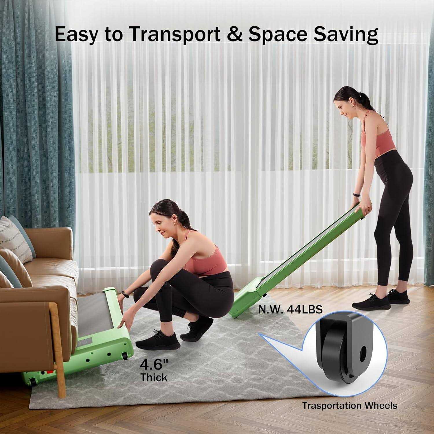 Ssphpplie Walking Pad 300lb 40*16 Walking Area Under Desk Treadmillwith Remote Control,0.6-3.8mph Walking Pad Treadmill - Sports Supplies Online Store