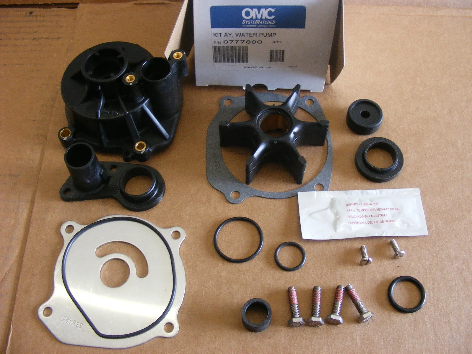Johnson Evinrude OMC New OEM Kit Ay,Water Pump, 0777800