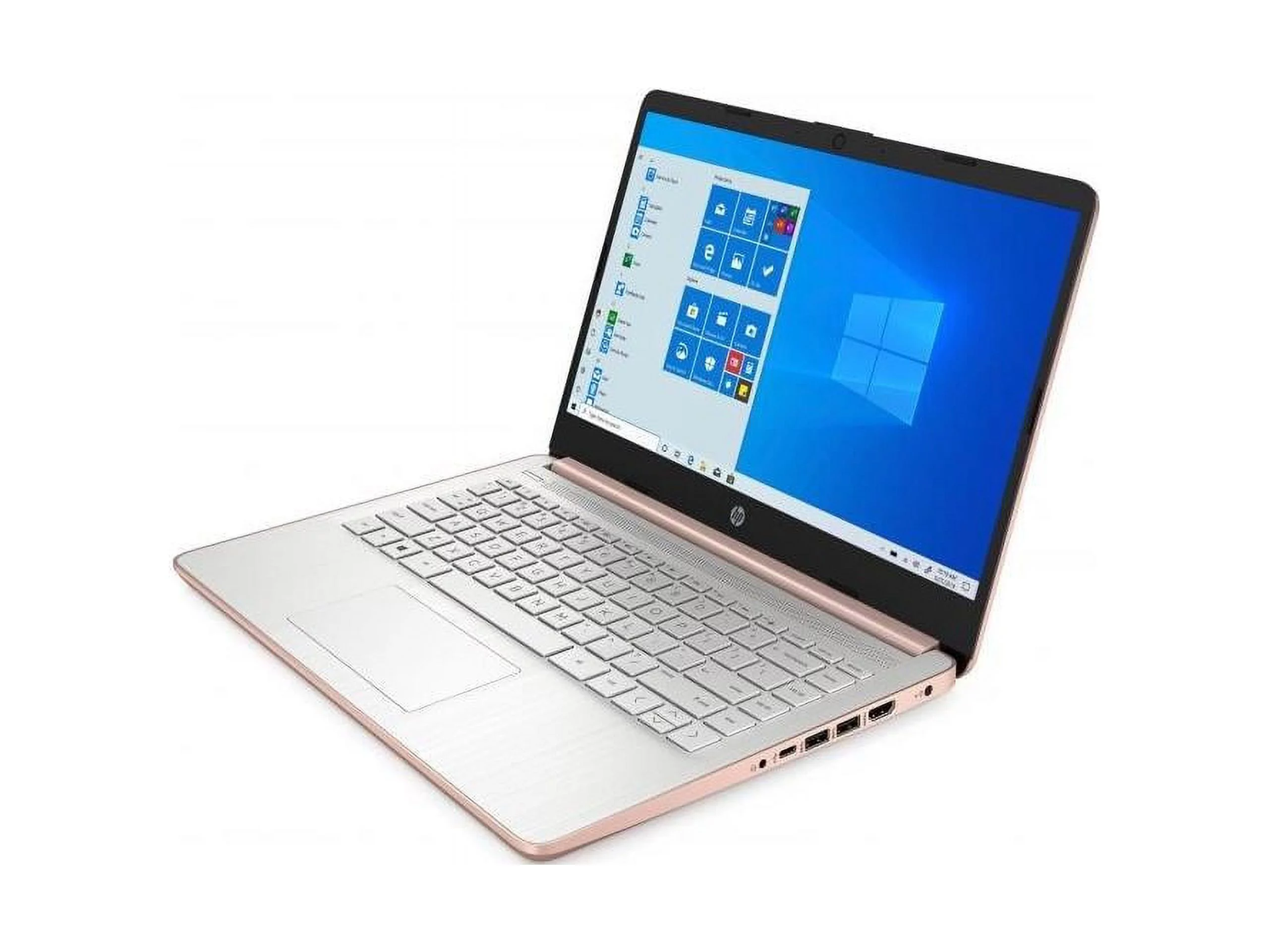 HP 14-dq0000 14" Notebook - HD - 1366 x 768 - Intel Celeron N4020 Dual-core (2 Core) 1.10 GHz - 4 GB RAM - 64 GB Flash Memory - Pale Rose Gold