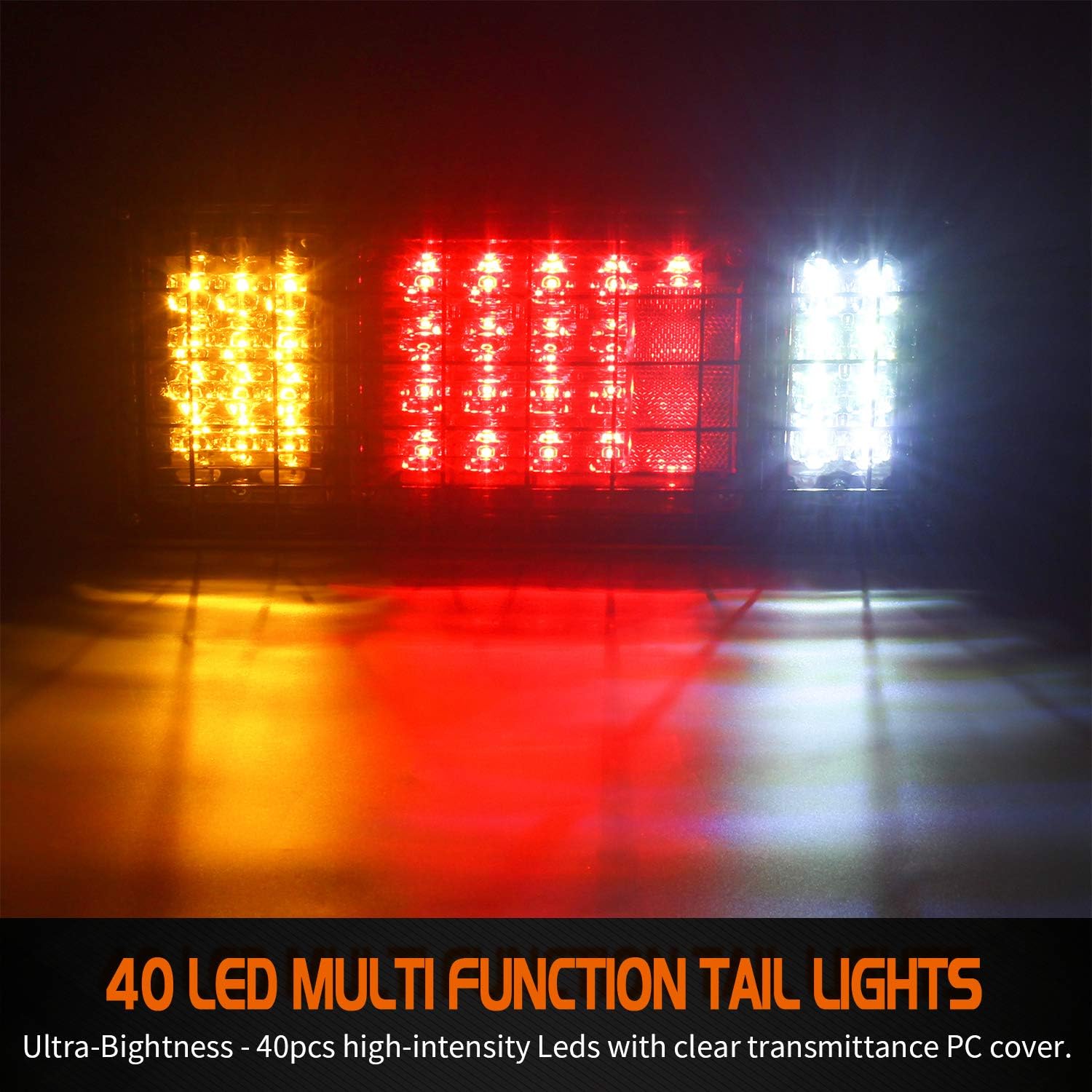 Linkitom 40 LED Truck Tail Light Bar
