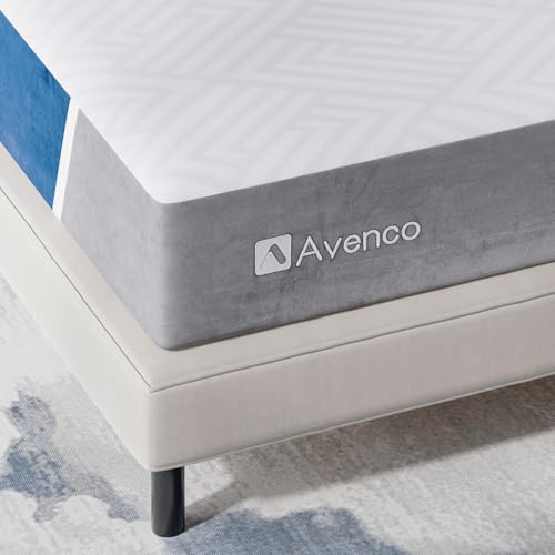 Avenco Queen Size Mattress, 12 inch Queen Mattress with Gel Memory Foam, Medium Firm, Mattress in a Box, Pressure Relief & Motion Isolation