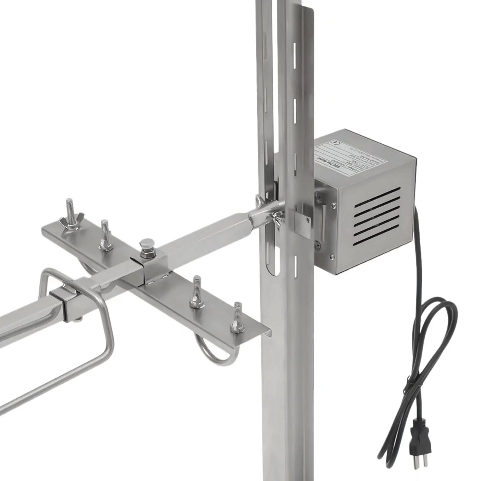 OUKANING 66lbs Large Grill Rotisserie Spit Roaster Rod Electric BBQ Chicken Pig Motor Kit