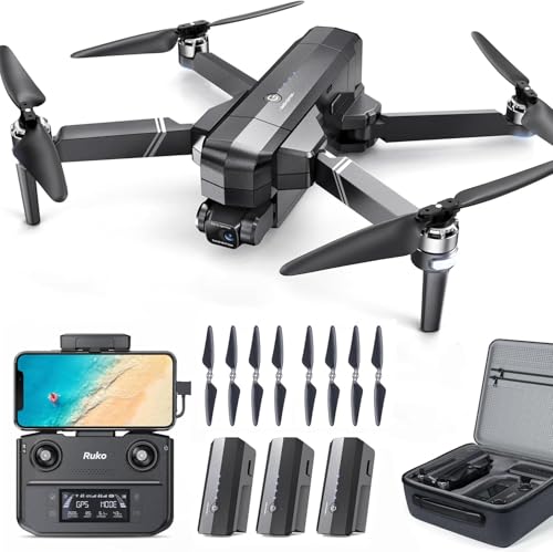 Ruko F11GIM2 Drone with 3 Batteries and 4 Blades, Blade is suitable for all F11 Series